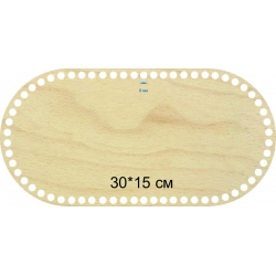 Baza dno koszyka owal 30x15cm, 8mm